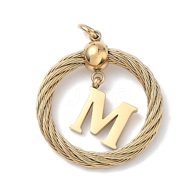 304 Stainless Steel Pendants STAS-D154-01M-G-1