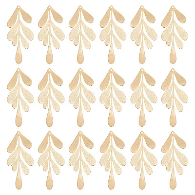 Brass Big Pendants KK-SC0003-30-1