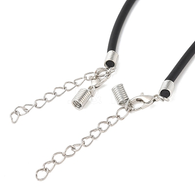 Black Rubber Necklace Cord Making LS-RCOR-D002-B-1