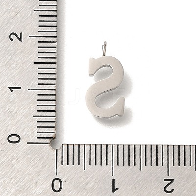 304 Stainless Steel Micro Pave Cubic Zirconia Pendants STAS-H228-06P-S-1