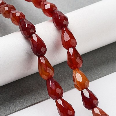 Natural Red Agate Beads Strands G-P520-B06-01-1