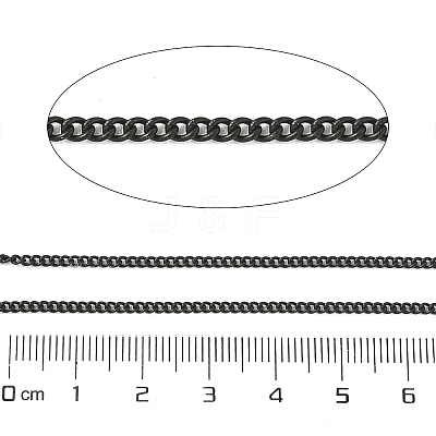 Ion Plating(IP) 304 Stainless Steel Curb Chains CHS-L001-59-0.5mm-B-1