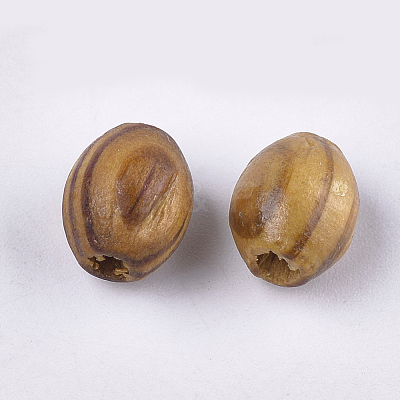 Pine Natural Wood Beads WOOD-S053-10-1