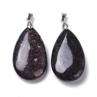 Natural Dragon Blood Pendants G-D084-01P-B12-1