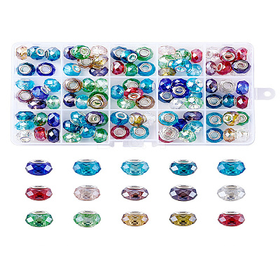 Glass European Beads GPDL-TA0001-01-1