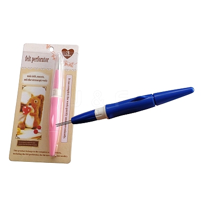 Felting Needles Tool with 3Pcs Needle DOLL-PW0006-058A-1