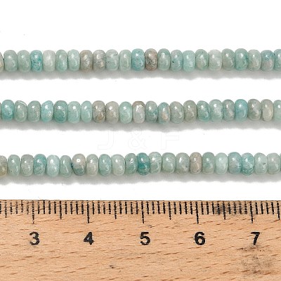 Natural Amazonite Beads Strands G-L635-A35-4x2mm-1