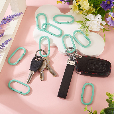 10Pcs Alloy Spring Gate Rings FIND-TA0009-25M-1