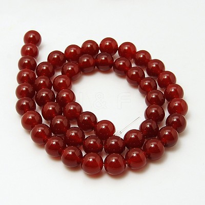 Natural Carnelian Beads Strands G-G338-8mm-02-1