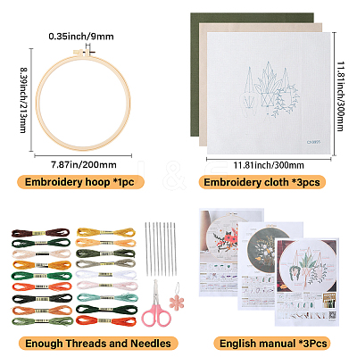 DIY Embroidery Kits For Beginner DIY-WH20011-73E-1