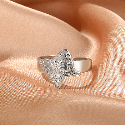 304 Stainless Steel Cuff Open Rings WG6D0A1-02-1