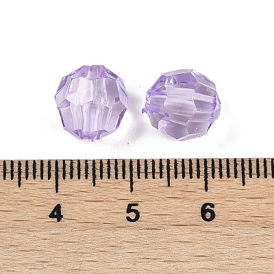 Transparent Acrylic Beads OACR-Q015-02F-1
