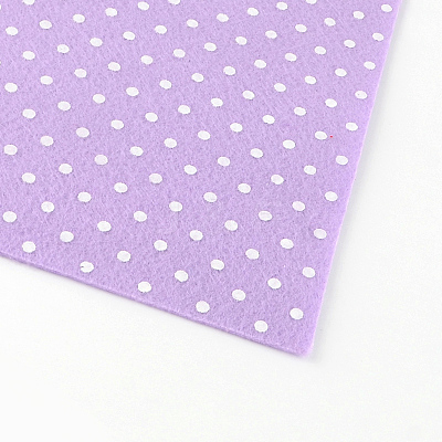 Polka Dot Pattern Printed Non Woven Fabric Embroidery Needle Felt for DIY Crafts DIY-R059-M-1