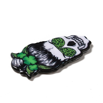 Halloween Printed Acrylic Pendants MACR-G059-07E-1