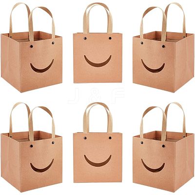 Funny Craft Paper Handbags CARB-WH0018-02A-1