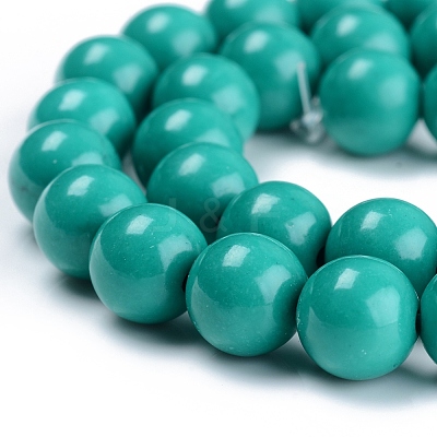Dyed Natural Mashan Jade Beads Strands DJDA-E266-8mm-01-1