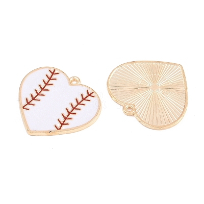Sport Alloy Enamel Pendants ENAM-C035-01F-1