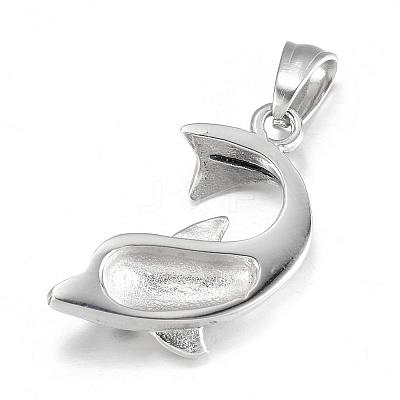 Tarnish Resistant 316 Surgical Stainless Steel Pendants STAS-P039-080-1