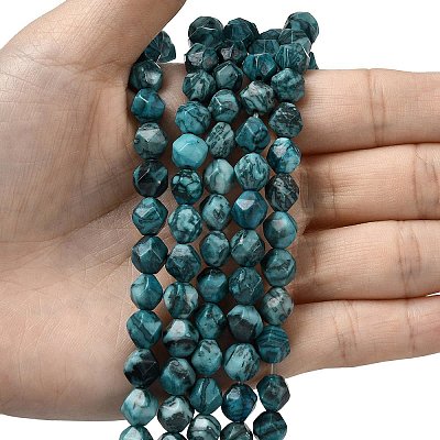Natural Map Stone Beads Strands G-Z119-A23-02-1