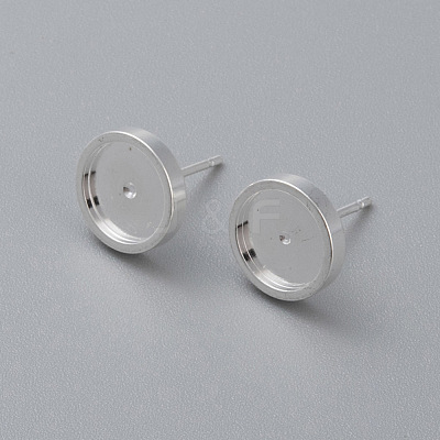 304 Stainless Steel Stud Earring Findings STAS-H410-07S-D-1