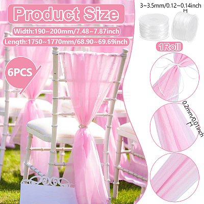 6Pcs Polyester Laces AJEW-WH0816-552B-1