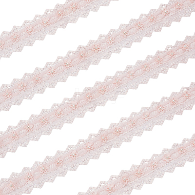 3 Yards Polyester Flower Lace Trim OCOR-OC0001-67A-1
