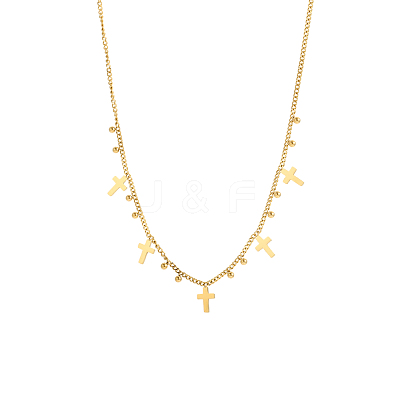 304 Stainless Steel Pendant Necklaces STAS-OY016-72G-1