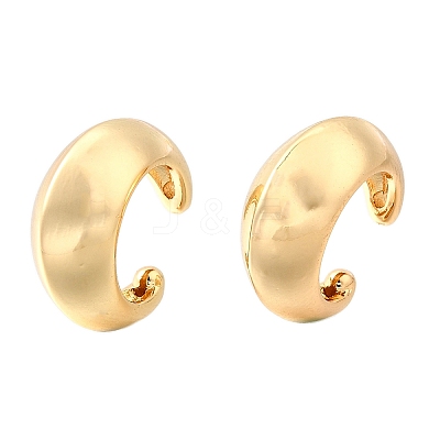 Brass Cuff Earrings EJEW-F370-33G-1