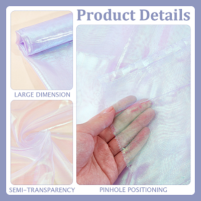 1Pc Polyester Laser Fabric AJEW-GF0014-48D-1