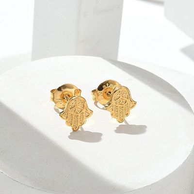 304 Stainless Steel Stud Earrings for Women STAS-Z117-16G-02-1