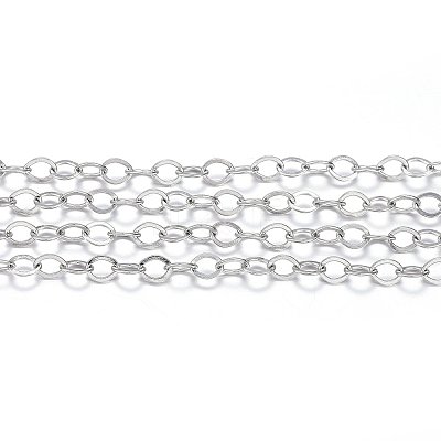 Tarnish Resistant 304 Stainless Steel Cable Chains CHS-H022-01P-10M-1