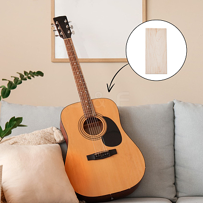 Unfinished Wood Guitar Head DIY-WH0816-081-1