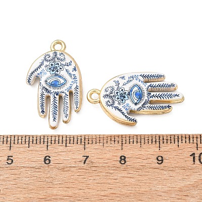Religion Printed Alloy Pendants AL-CBA7256-24G-02-1