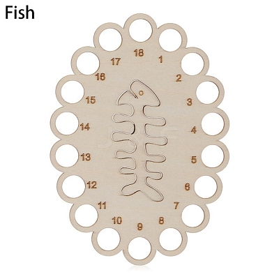 Wooden Embroidery Thread Plate PW-WG93817-02-1