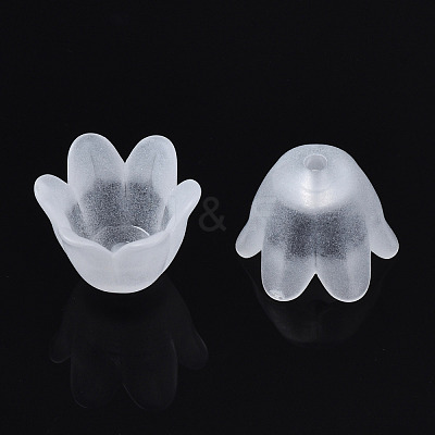 Transparent Acrylic Bead Caps FACR-N005-002-1