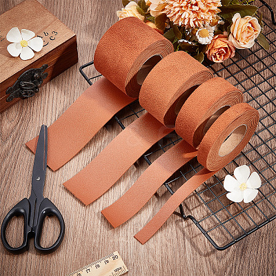 2M PVC Imitation Leather Ribbons SRIB-WH0011-126A-04-1