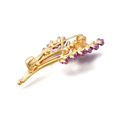Lavender Flower Dark Orchid Enamel Pins JEWB-Q002-03G-1
