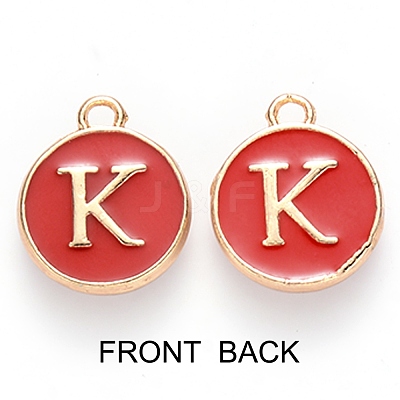 Golden Plated Enamel Alloy Charms ENAM-SZ0001-26C-K-1