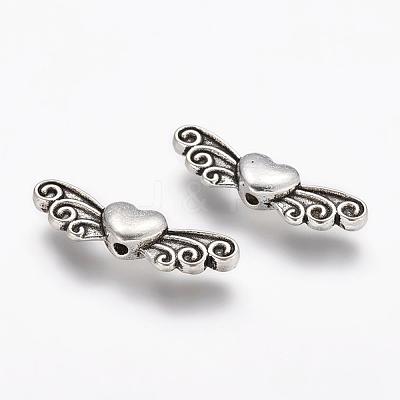 Tibetan Style Alloy Beads X-TIBEB-6533-AS-LF-1