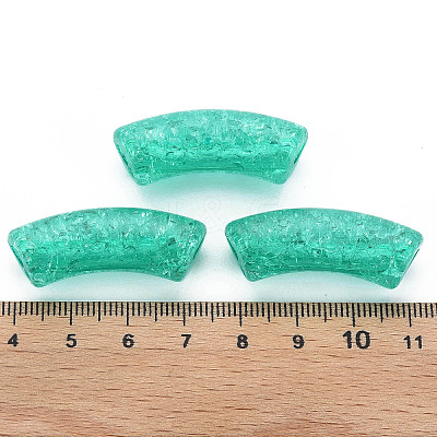 Transparent Crackle Acrylic Beads CACR-S009-001A-NM-1