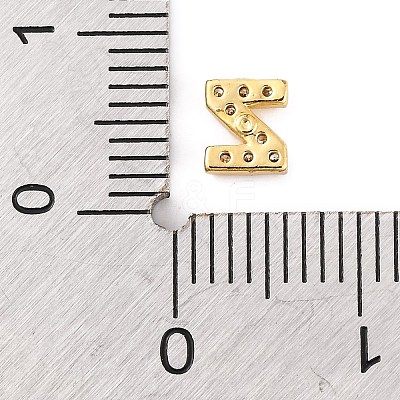 Rack Plating Brass Micro Pave Cubic Zirconia Cabochons KK-F874-04G-Z-1