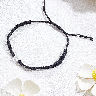 1Pc Adjustable Nylon Cord Braided Bracelets for Women Men BJEW-LP0001-34S-P-1