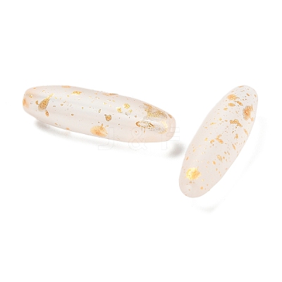Frosted Glass Beads FGLA-L001-001F-1