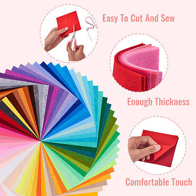 66Pcs Non Woven Fabric DIY-TAC0016-67C-1