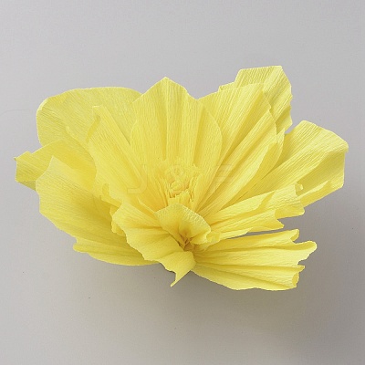 Crepe Paper Flowers Decoration for Wall AJEW-WH0415-43A-06-1
