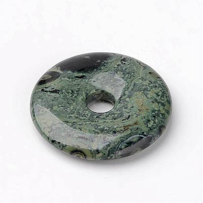 Natural Kambaba Jasper Pendants G-K099-30mm-1