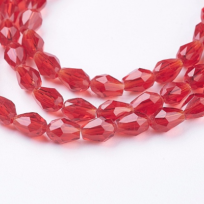 Glass Beads Strands LS-GLAA-R024-6x4mm-14-1