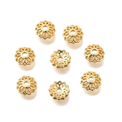 Brass Bead Caps KK-G600-10G-1