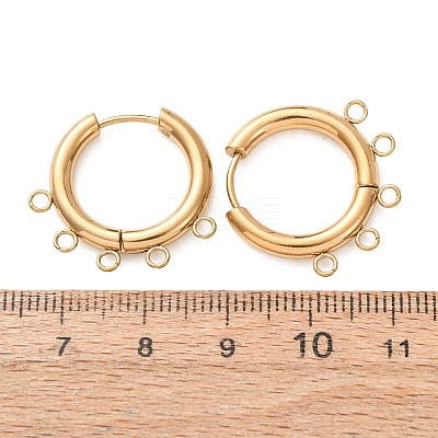 304 Stainless Steel Hoop Earring Findings STAS-D183-02G-G-1
