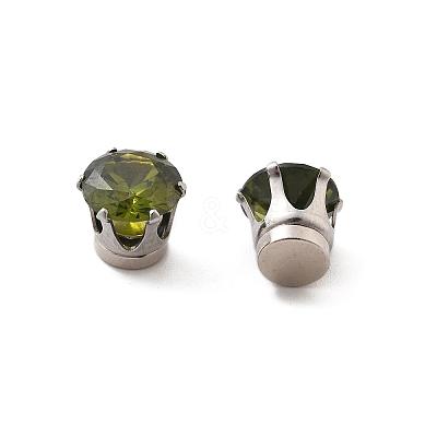 Cubic Zirconia Clip-on Earrings EJEW-L100-01P-08-1